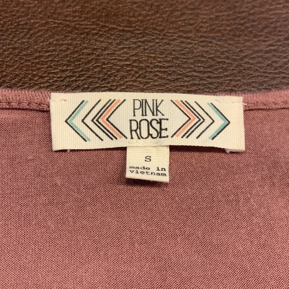 PINK ROSE •  Cross Over Top - Picture 4 of 6